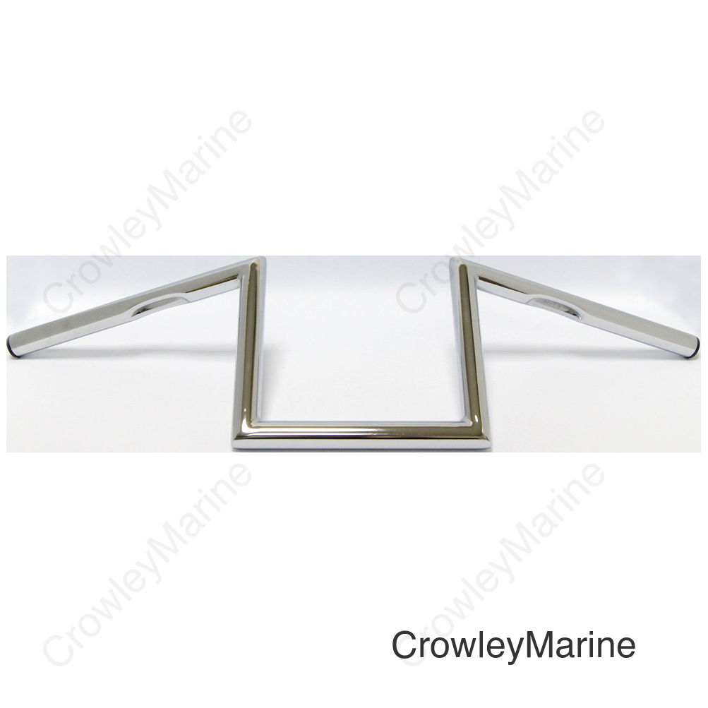 1" Z-BAR DIMPLED 8" CHROME