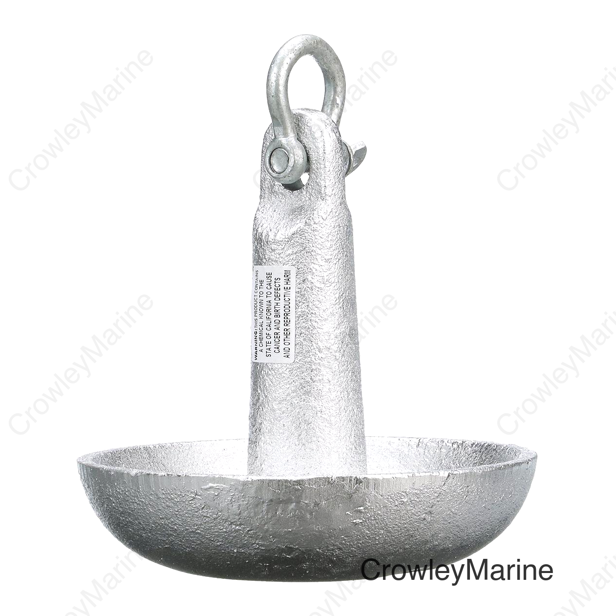 Seachoice Mushroom Anchor, Cast Iron, Aluminum-Painted, Silver, 10 Lbs., Boats Up to 12 Ft. Long