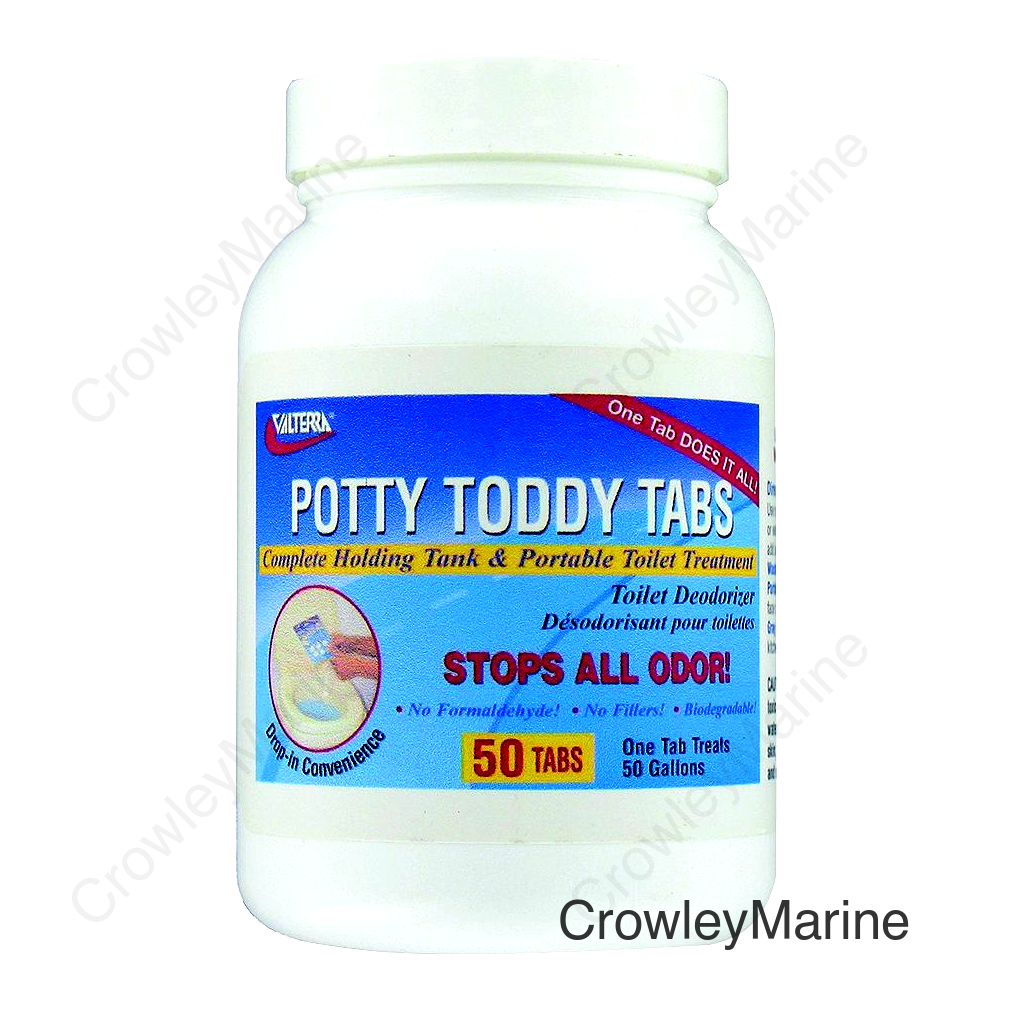 Valterra Q5004 Potty Toddy Tabs Non Toxic RV Toilet Odor Neutralizer Tablets