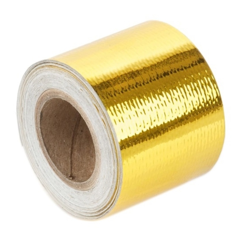 Torque Solution Gold Reflective Heat Tape Universal 2inx30ft