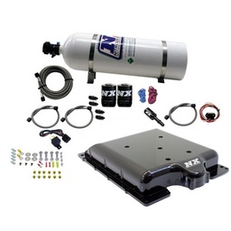 Nitrous Express Dodge Hellcat/Demon Supercharger Lid Nitrous Kit (100-400HP) w/15lb Bottle thumbnail-1