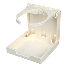 Seachoice Folding Drink Holder, Adjustable, Boat, White thumbnail-1