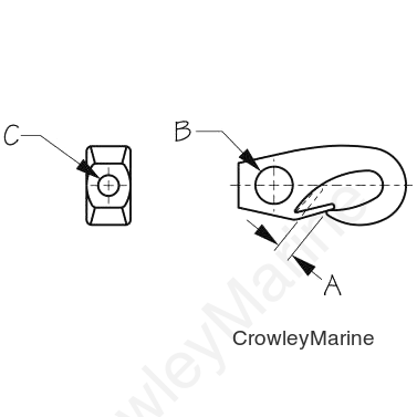 BLACK Nylon SHOCK CORD CLIP - 1/4 (652061)