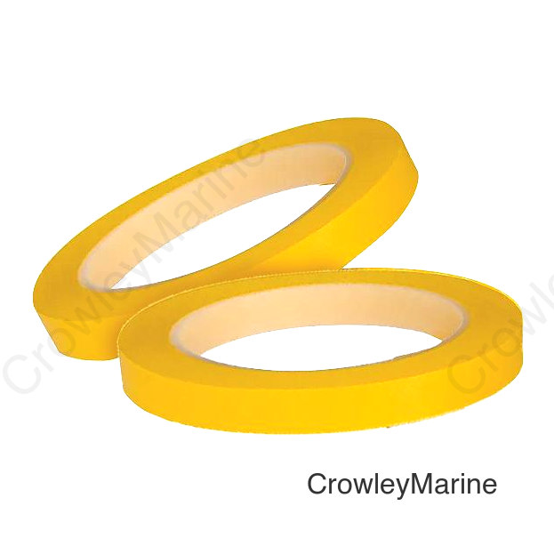 Shurtape 105608 Low Stretch PVC Fine Line Masking Tape, 1" x 108', Yellow