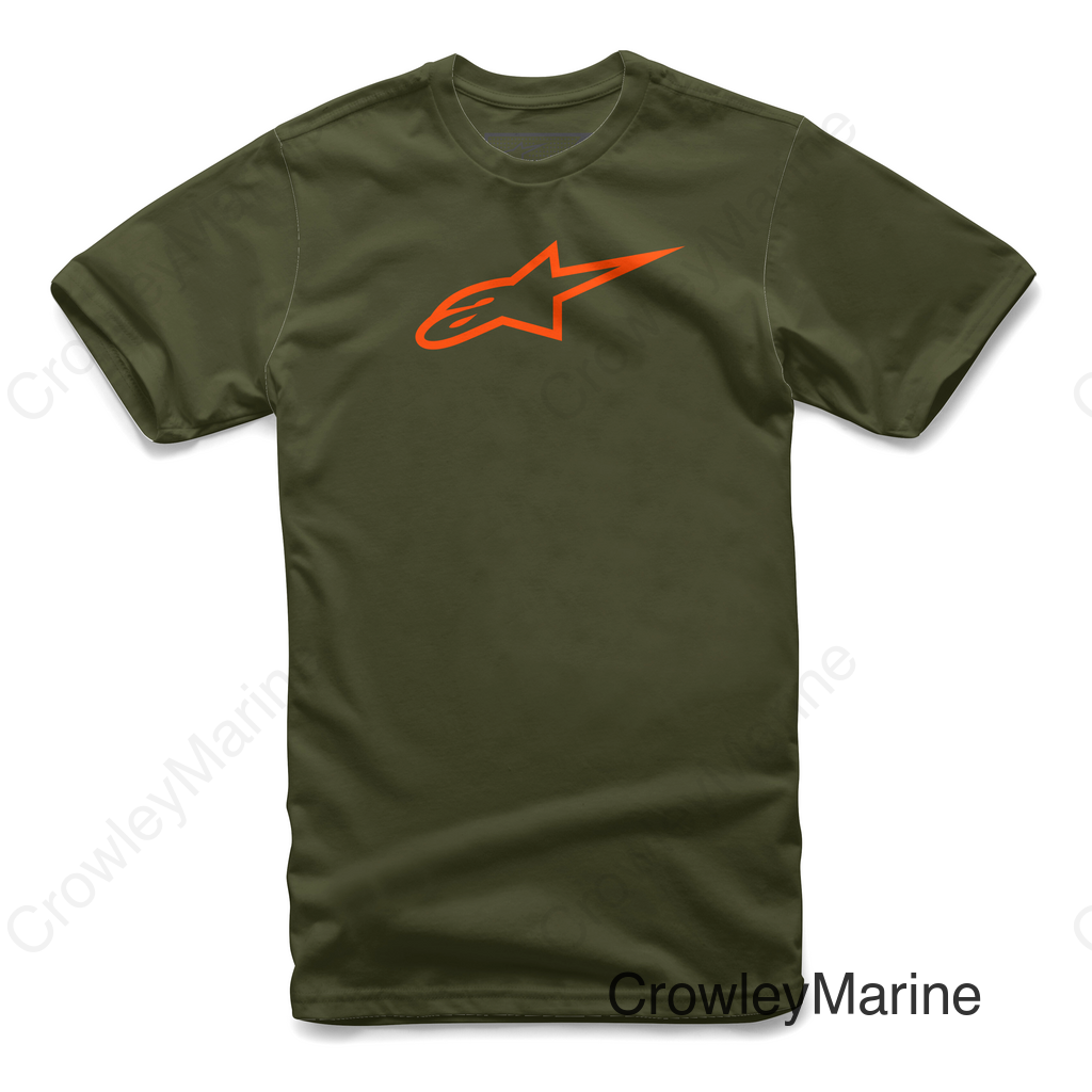AGELESS TEE MILITARY/ORANGE MD