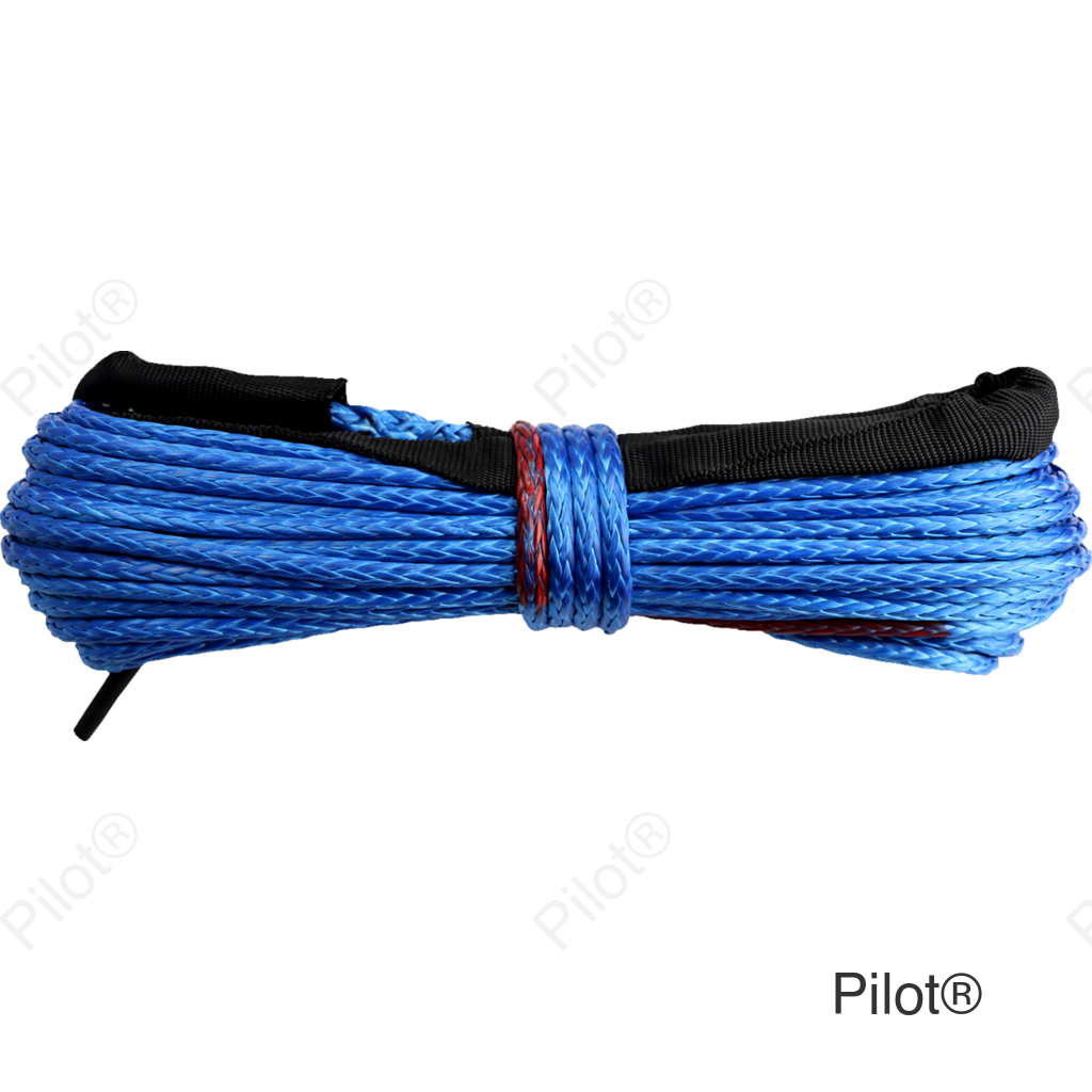 Winch Rope - Synthetic - Blue - 3/16" x 50'
