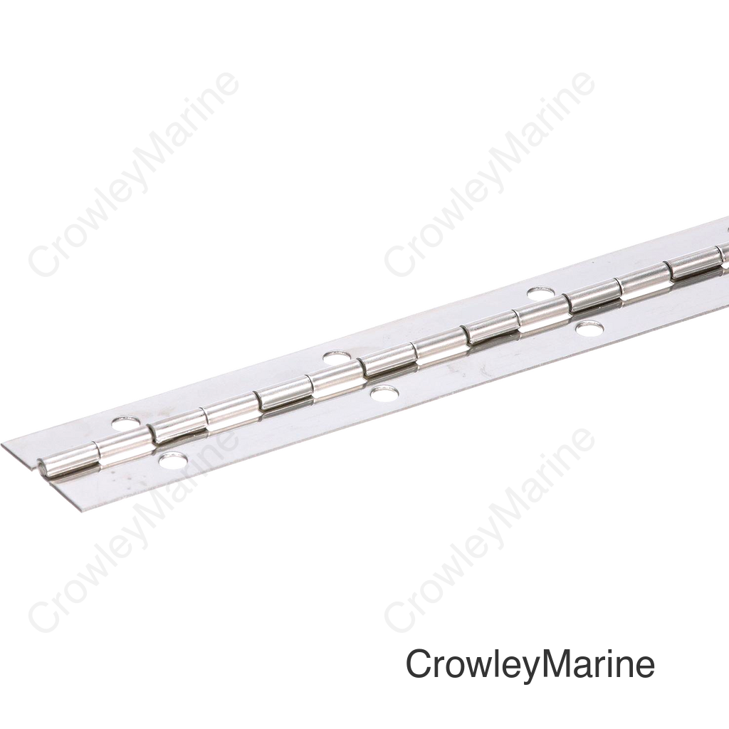Seachoice Continuous Hinge, 304 Stainless Steel, 72 In. Long, 1-1/4 In. Wide