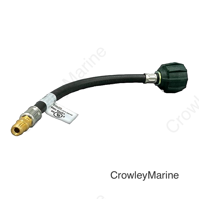 Suburban LPPT12F RV Type 1 Acme Nut Pigtail with 1/4" Inverted Flare Fitting, 12"