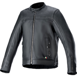 Dyno Leather Jacket - Black/Black - Medium thumbnail-1