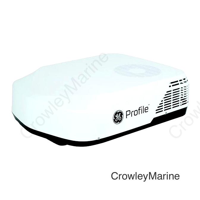 GE Profile PLC15 RV Rooftop Air Conditioner Low Profile, With Heat Pump, White