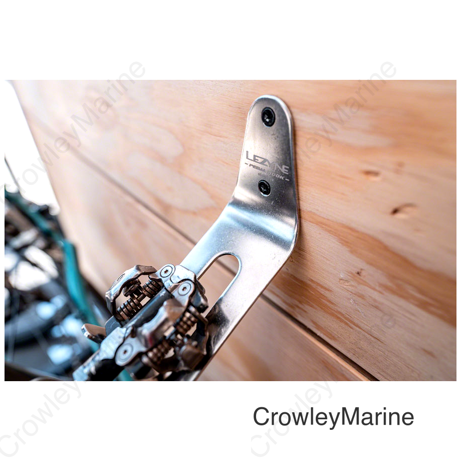 Lezyne Stainless Pedal Bike Storage Hook - Silver