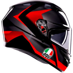 K3 Helmet - Striga - Black/Gray/Red - Medium thumbnail-5