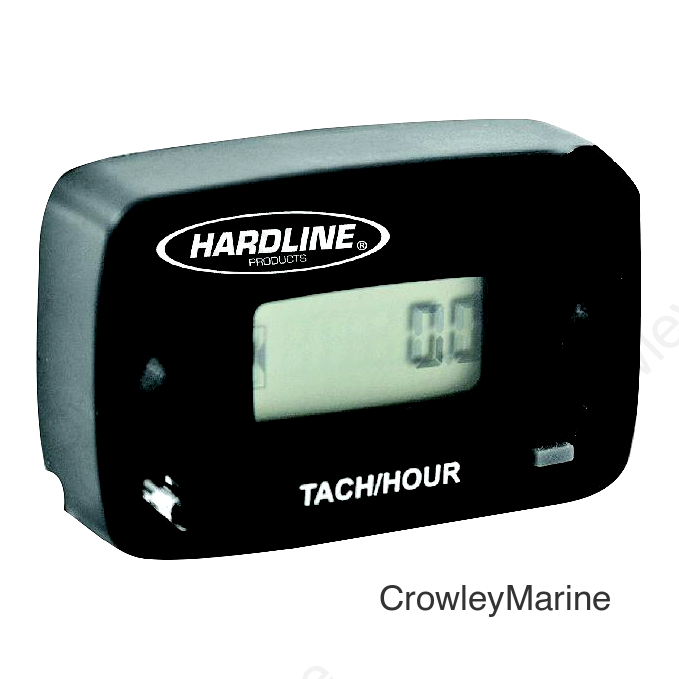 Hardline HR80612 Hour/Tach Meter 2 Cycle or Less Gas Engine, 2-1/8"L x 1-1/2"W x 5/8" H