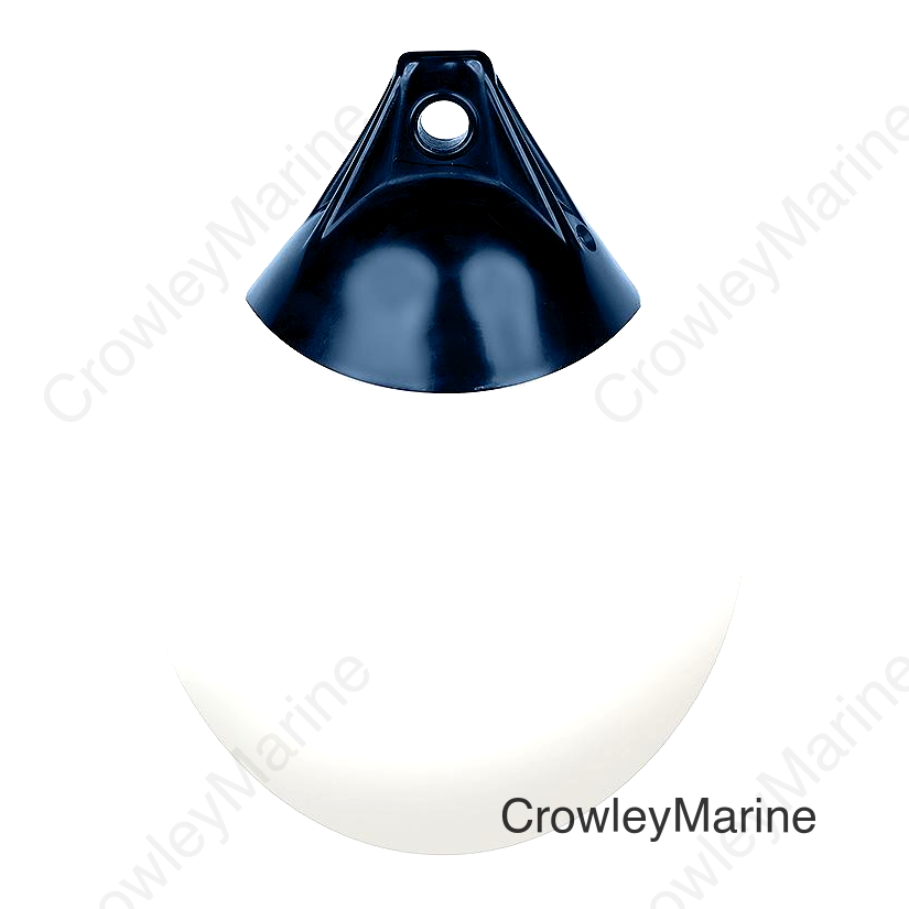 Seachoice Premium Mooring Buoy, 12 In., White, Commericial