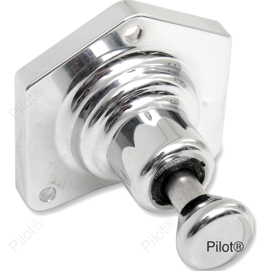 Solenoid End Cover - Starter Buttons - Chrome