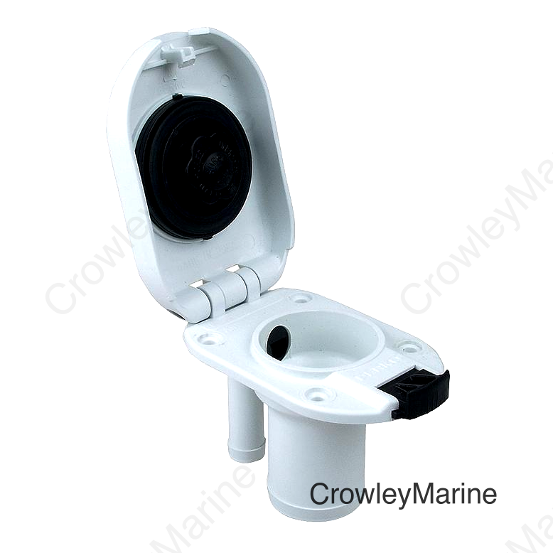 Perko White Plastic Gas Fill & Tank Vent w/Straight Neck