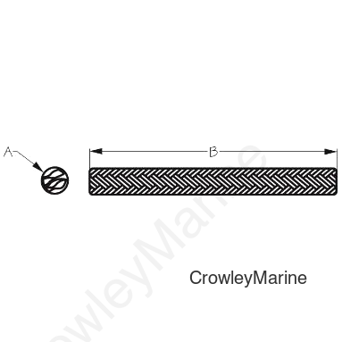 2 BRAID Nylon 5/8X600' (302116600G/W)