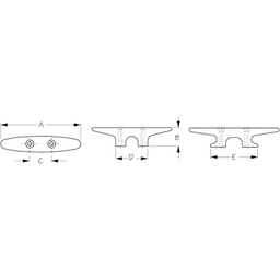 9-7/8" Each, Uses 5/16 Flat Head, Black thumbnail-0