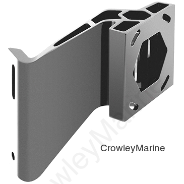 4" Rise, 2" Setback, Starboard, White