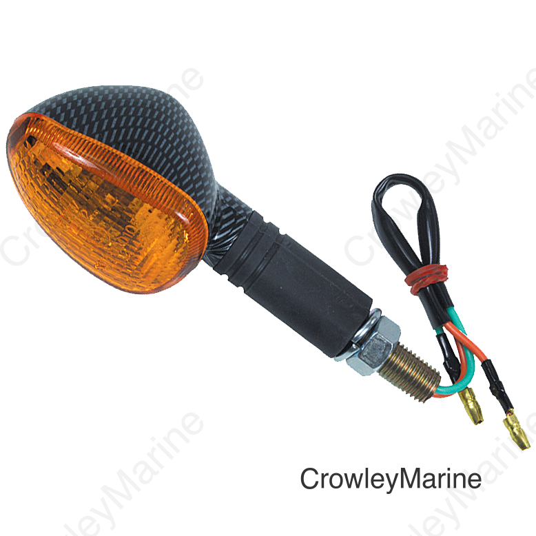 OVAL MARKER LIGHT FRONT CARBON