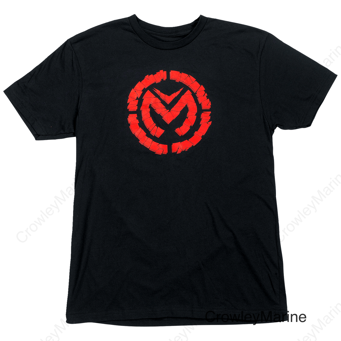 TEE FRACTURED BLK/RED L