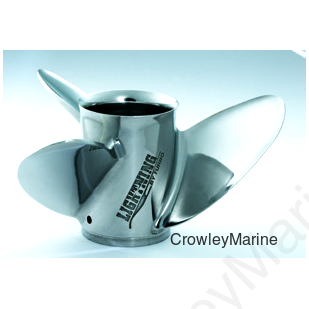 MAR-14526-LR-E0 Lightning Prop - 3 Blade 14.75x26RH Stainless Steel ...