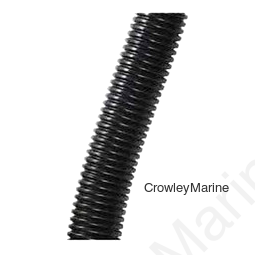 Wire Loom, Poly Convoluted 1/2" ID Black, Split (462850)