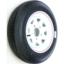 TRAILER TIRE AND WHEEL ASSEMBLY WHITE