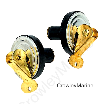 Seachoice Deck and Baitwell Plug, 3/4 in. Brass, 2-Pack