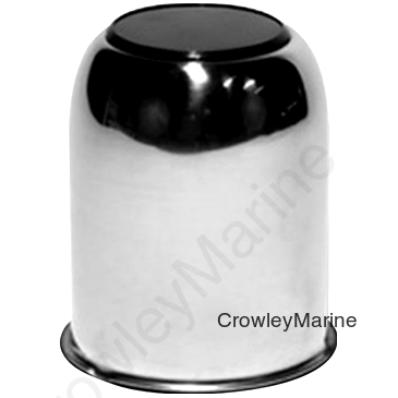 Open End Center Cap, 3.18" Bore Dia. w/Black Button