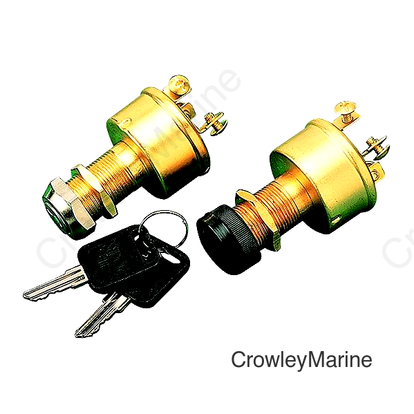 Brass 3-Position Key Switch