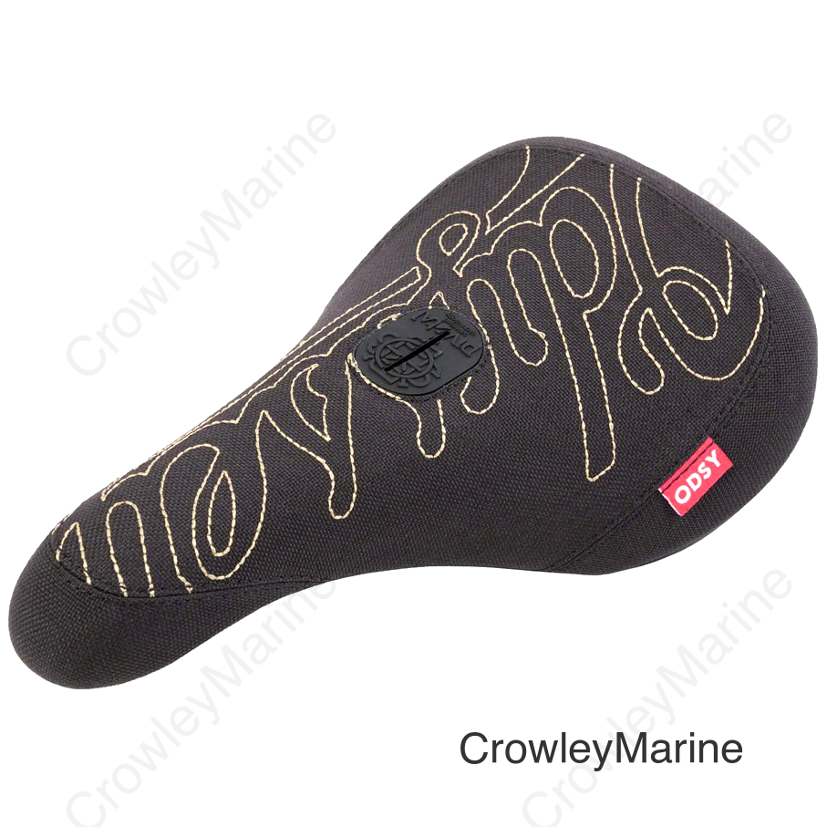 Odyssey Big Stitch BMX Seat - Pivotal Black/Gold Slim