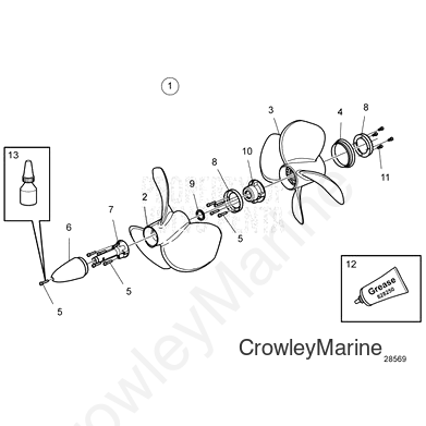 Propeller Kit - Volvo Penta (21916044)