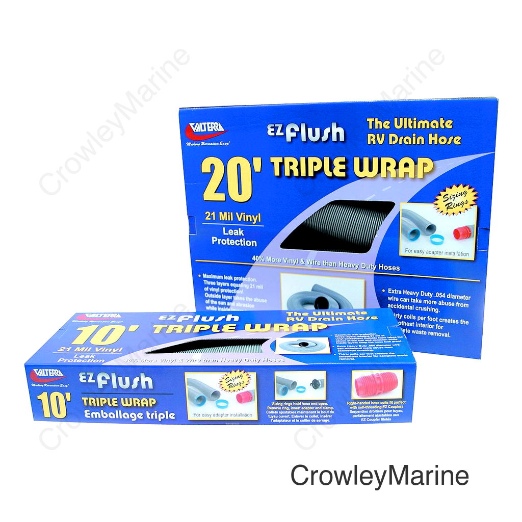 Valterra E-Z Flush Triple Wrap 3" RV Hose
