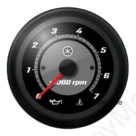 TACHOMETER,  BB-CS BLACK
