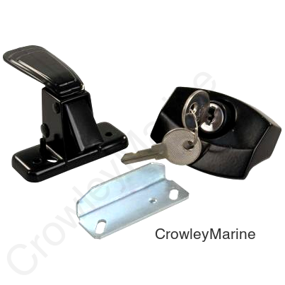 JR Products Black Locking L-Handle, Black