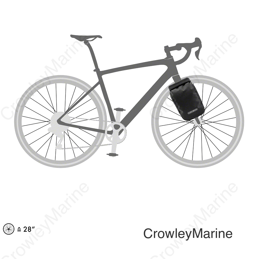 Ortlieb Fork Pack Plus Front Pannier - 5.8L Each Black
