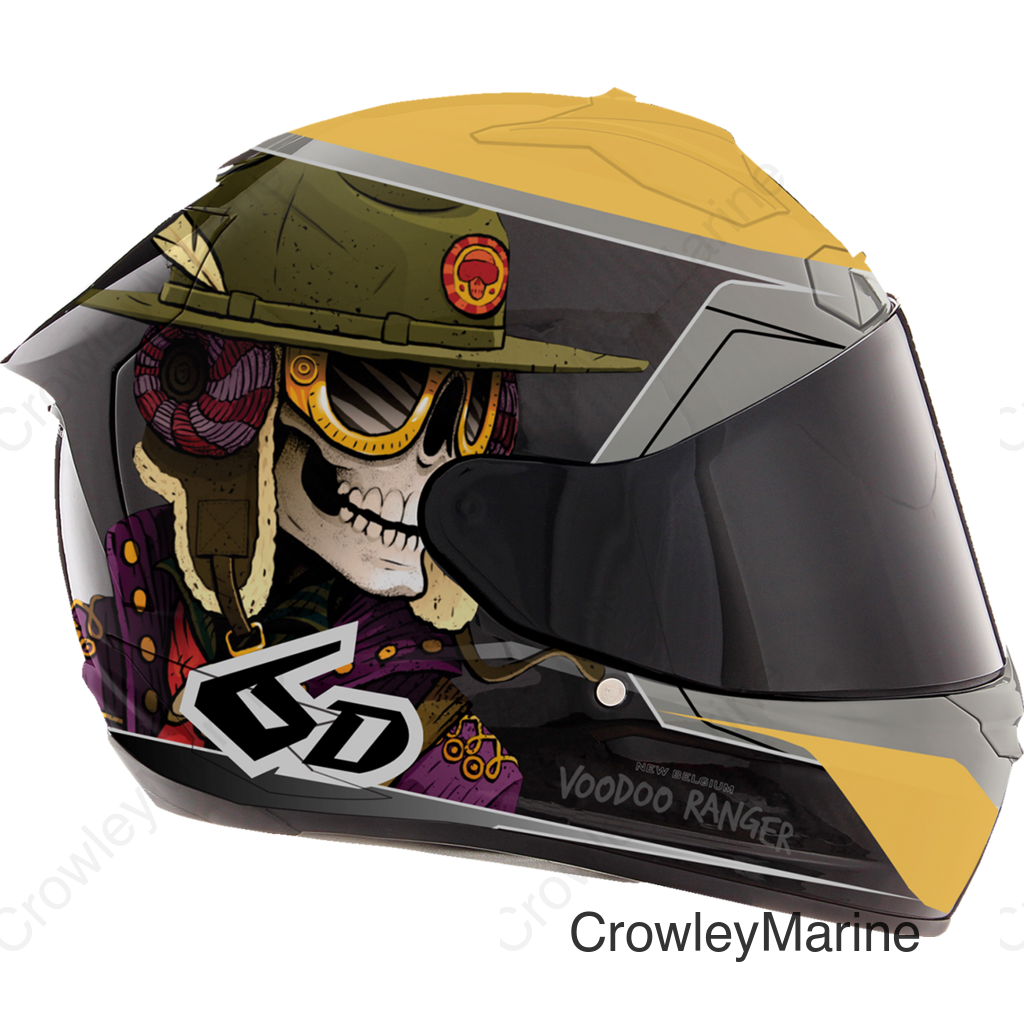 ATS-1R Helmet - Voodoo Ranger - Gloss Black/Gold - Large