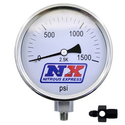 Nitrous Express Nitrous Pressure Gauge 4in-High Accuracy 8AN thumbnail-1
