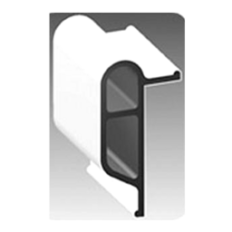 White, Small Double Molded Vinyl Dock Edging. 10' Coil thumbnail-1