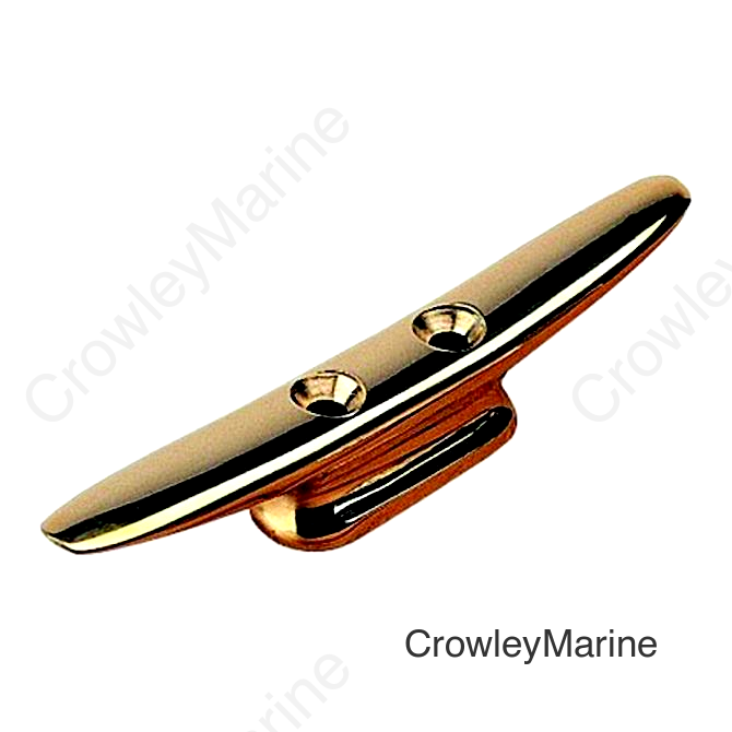 Sea-Dog 042103 Closed Base Brass Cleat, 3-3/16", Bulk