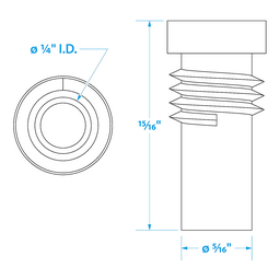 Seachoice UG176 Adapter, VHF Cable Antenna Connector thumbnail-0
