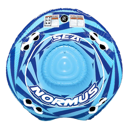 Seachoice Sea-Normus Towable Tube, Open Top Boat Tube w/ Air-Cushioned Floor, 4 Person, 69 In. X 69 In. thumbnail-3