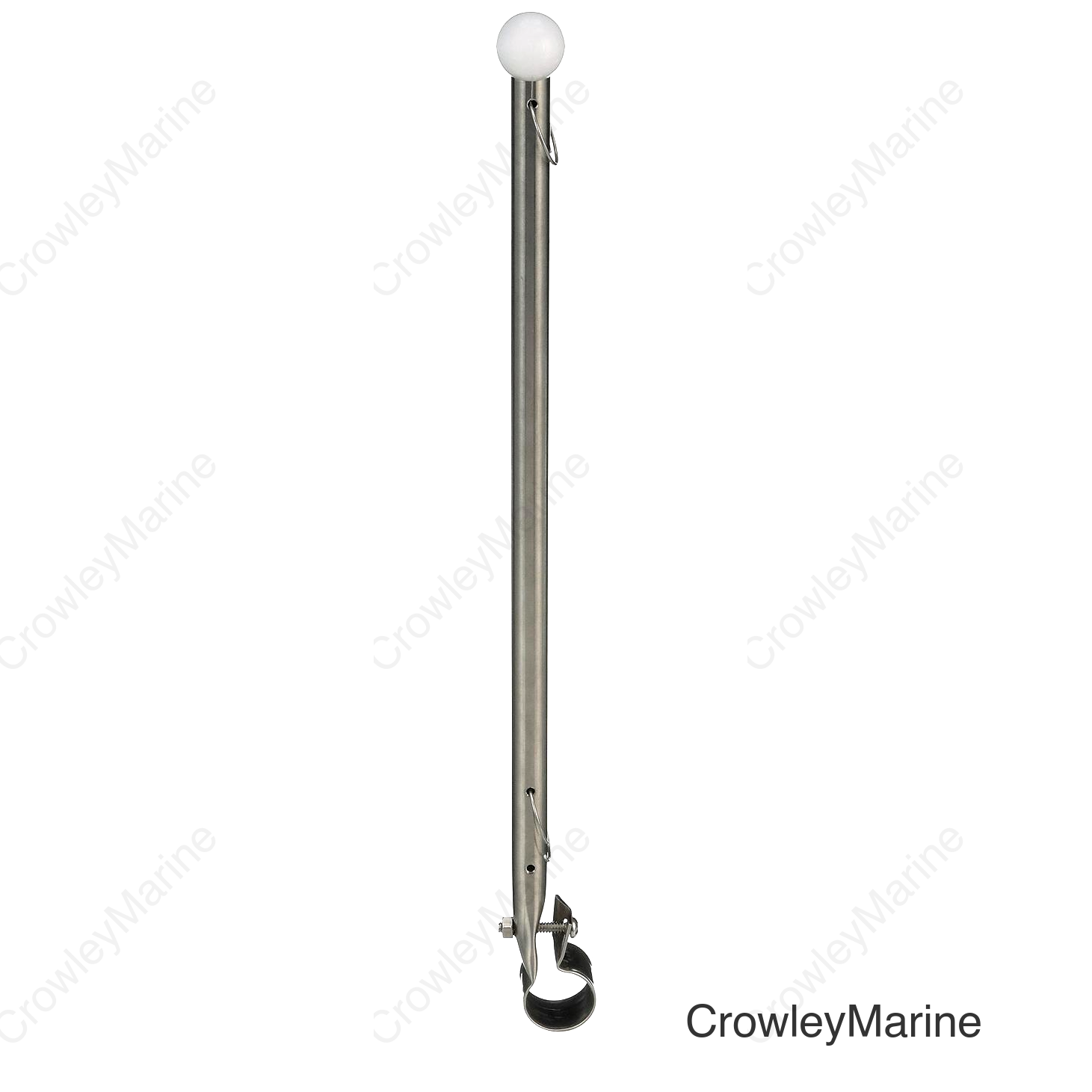 Seachoice Heavy Duty Flag Pole Clamp, Stainless Steel, 7/8 In.