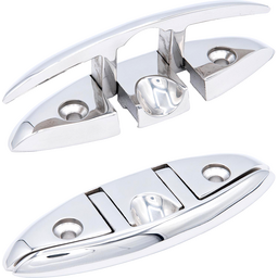 Seachoice 30001 Oval Folding Cleat - Stainless Steel, 5" Length thumbnail-0