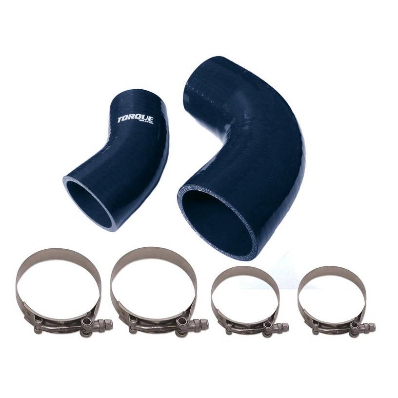 Torque Solution Black IC Boost Hose Set: 2007-2013 Mazdaspeed 3