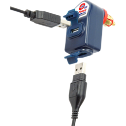 Dual USB Charger - 90° BIKE/DIN Plug - Low Profile thumbnail-2