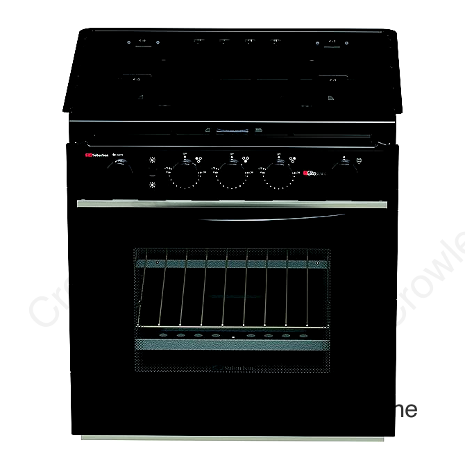 Suburban 3629A Elite Plus Series Glass Door Gas Range, 17"