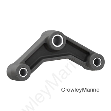 Equalizer, Cast, 6 1/4" Curved, 9/16" F&R, 3/4" Center Hole, 1 3/4" OD (083200)