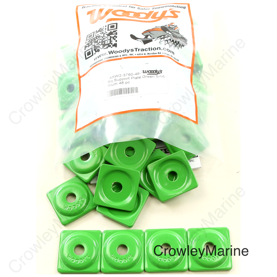 Support Plates - Green - 5/16" - 48 Pack